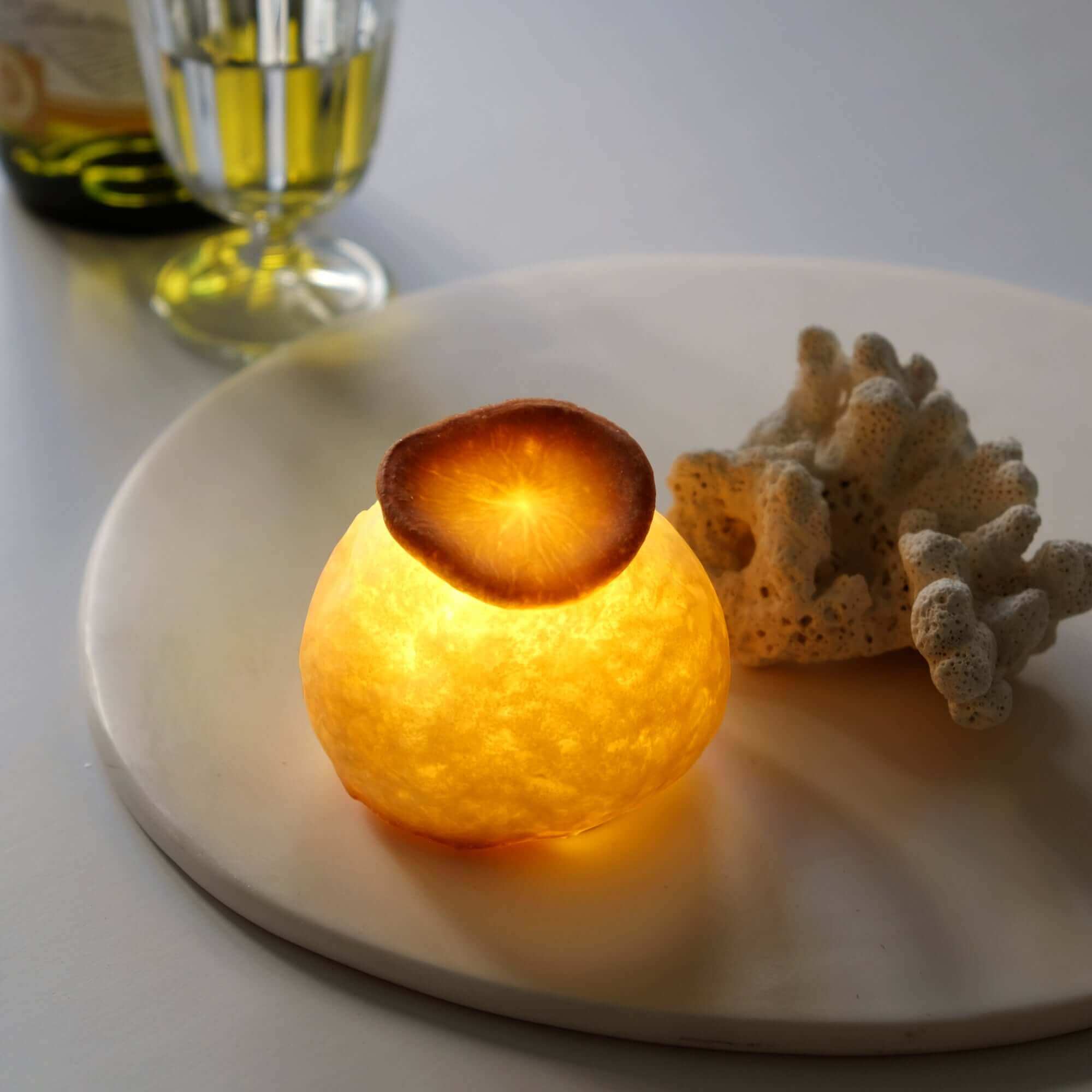 シャンピニオン Bread Lamp (電池タイプ)| PAMPSHADE | Yukiko Morita PAMPSHADE Online shop