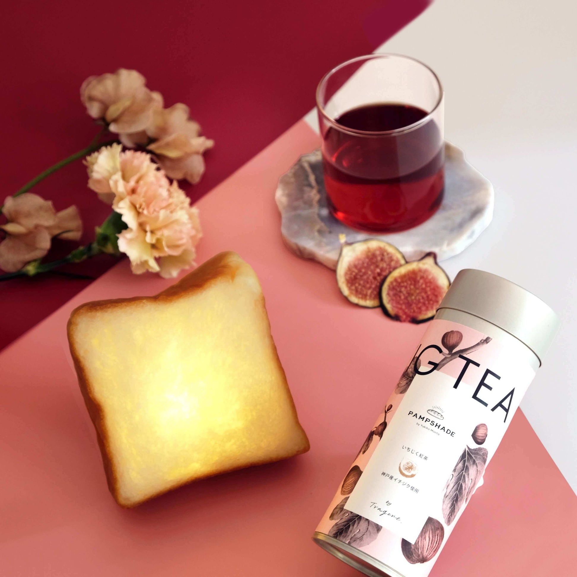 母の日限定 トースト Bread Lamp＆いちじく紅茶 セット | Yukiko Morita PAMPSHADE Online shop