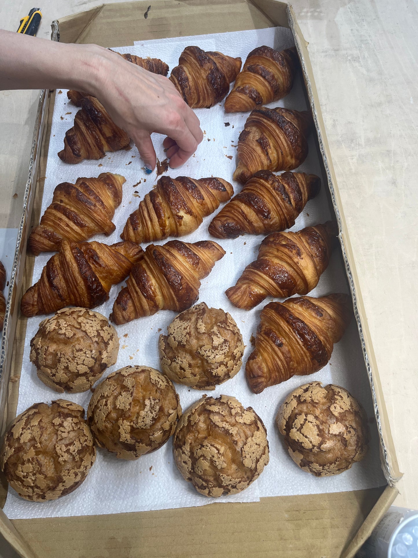 Lámpara de pan croissant (tipo batería)