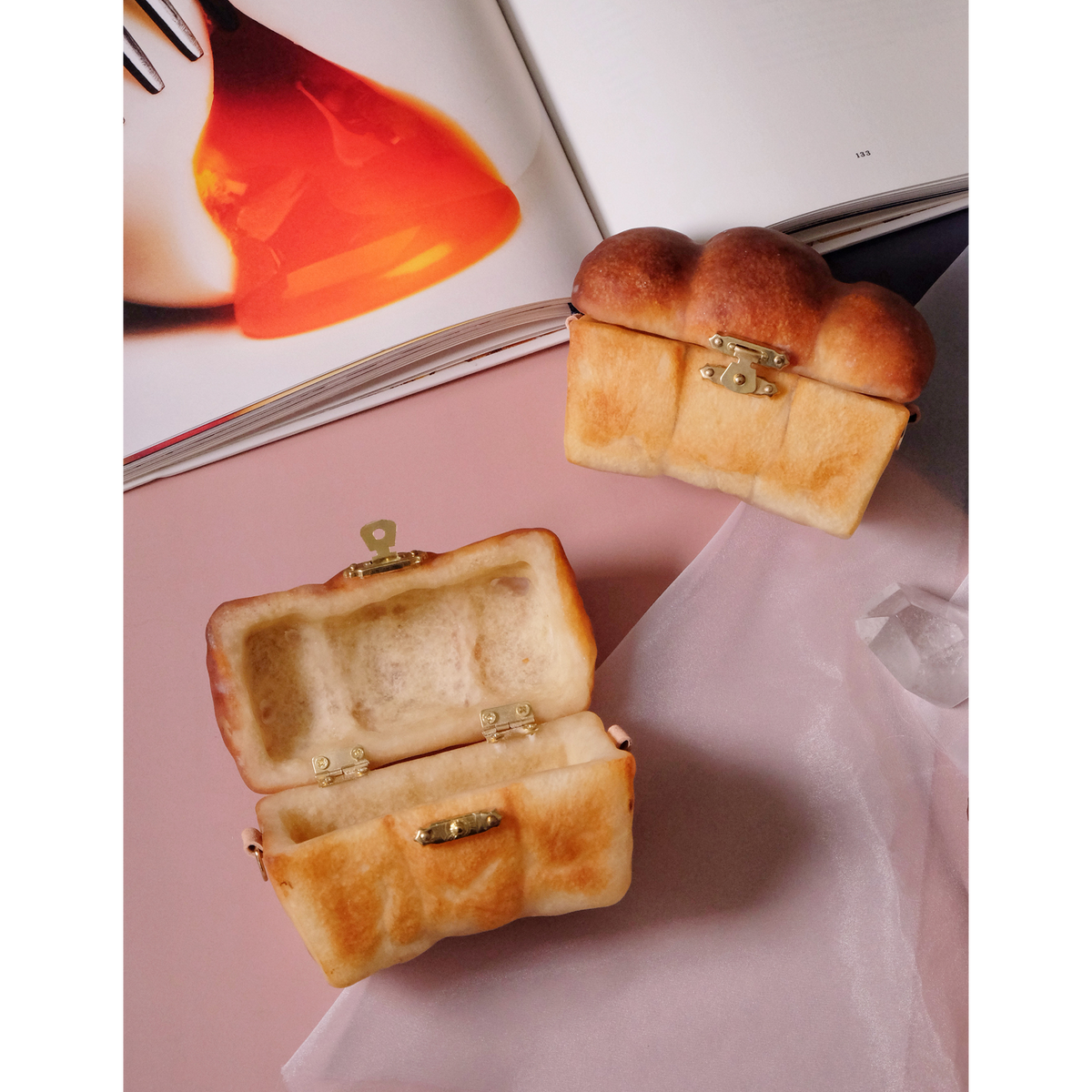 Collection en édition limitée | Boîte à trésors « Baby Loaf » (avec bandoulière à chaîne) [Fabrication sur commande]
