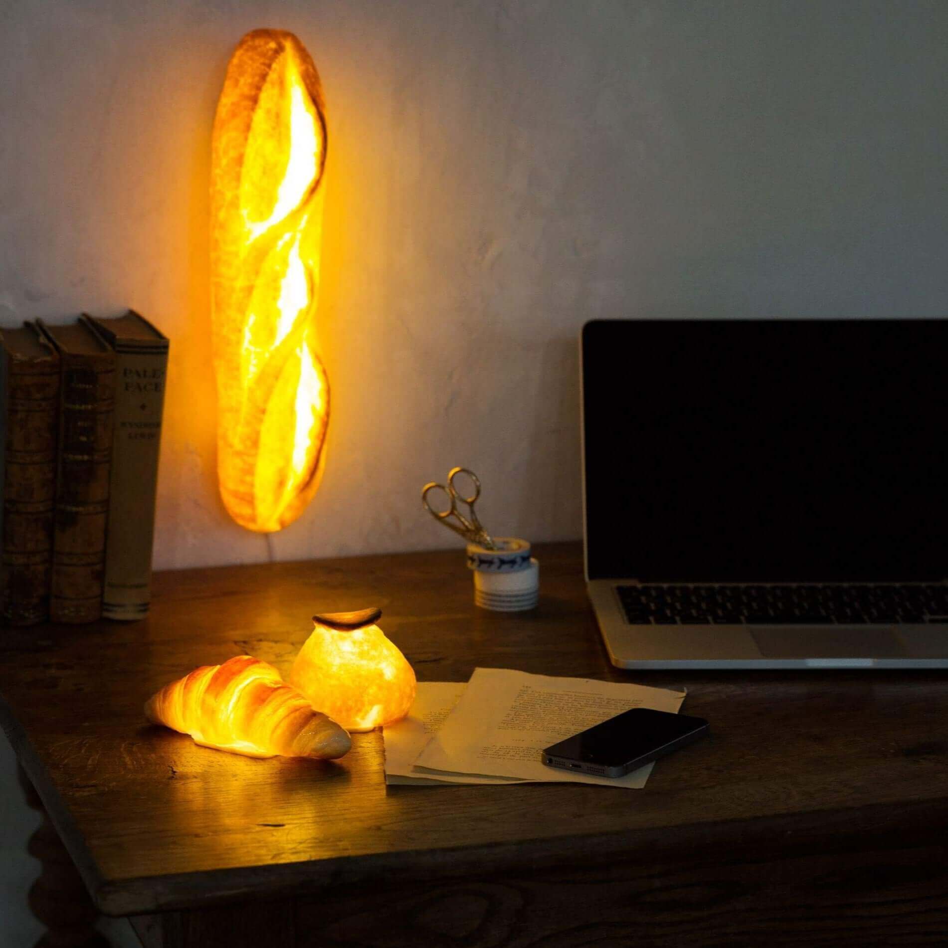 Batard Bread Lamp (LED Light with AC Power Cord) | Pampshade