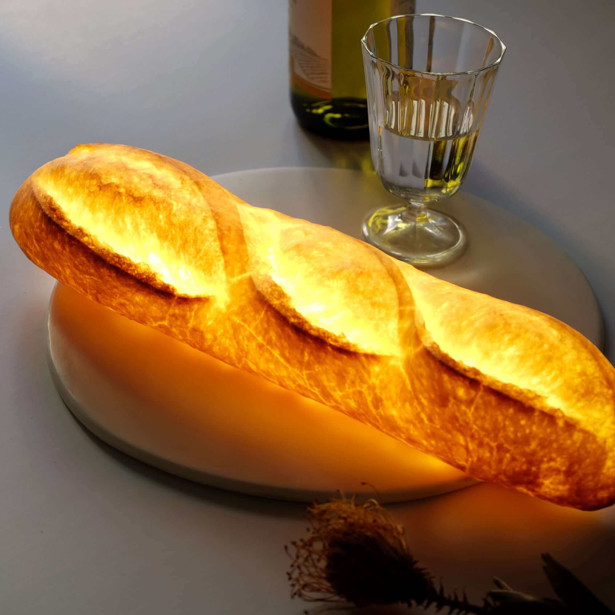 Batard Bread Lamp (LED Light with AC Power Cord) | Pampshade